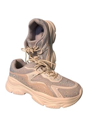 Berness Queta Rhinestone Sneakers Chunky  Sole Size 9